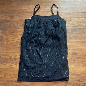 Roxy Black Eyelet Dress NWT